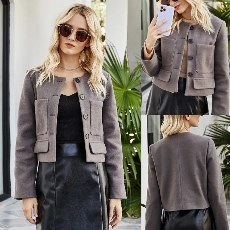 

Милый женский топ на пуговицах с длинными рукавами и круглым вырезом, легкая куртка с принтом дракона и феникса, элегантная верхняя одежда в зрелом стиле