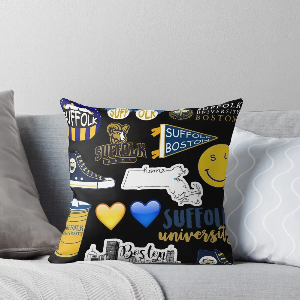 Suffolk University Throw Pillow Christmas Pillow Covers Cushion Cover home decor items Cushions For Sofa pillow