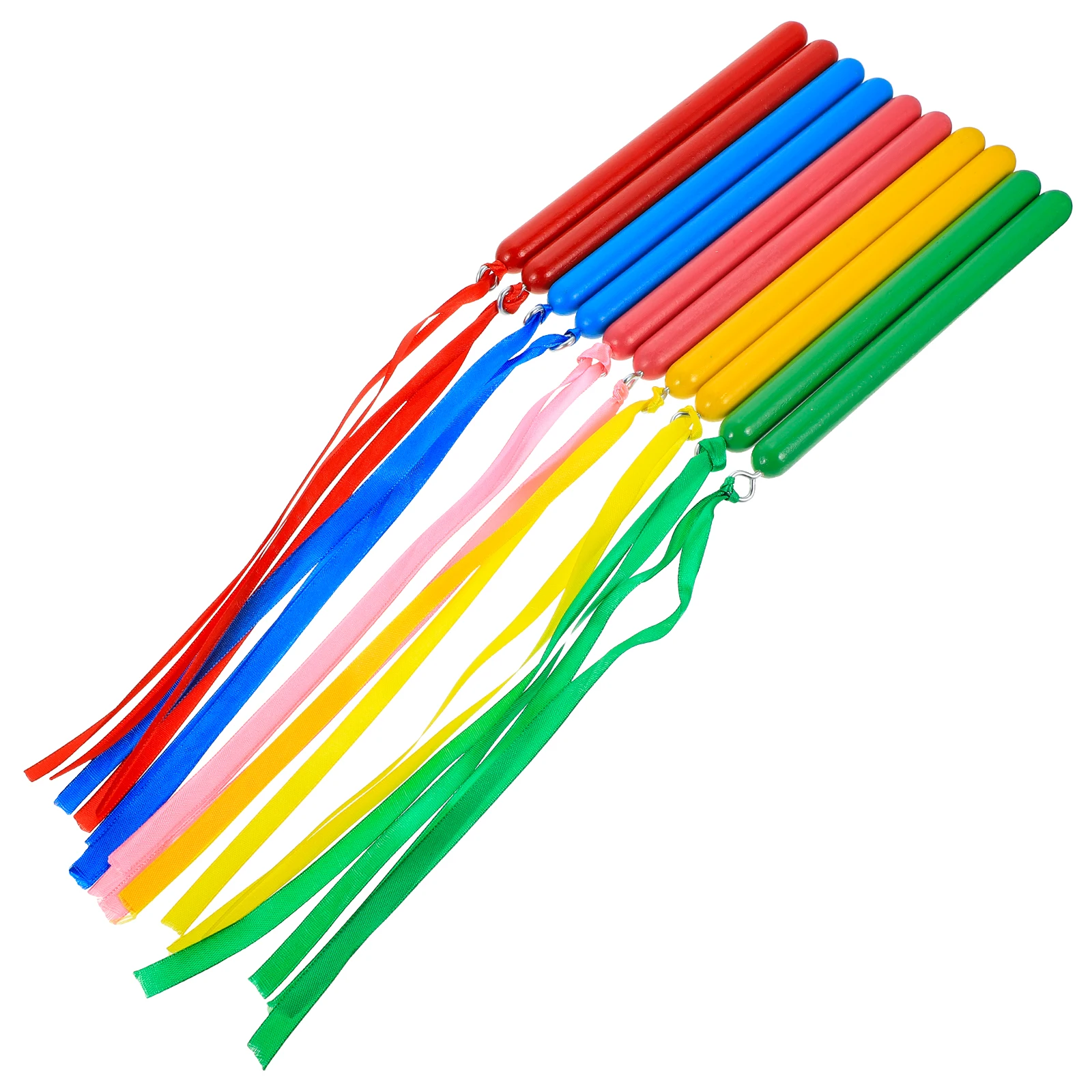

5 Pairs Colorful Rhythm Sticks Plastic Nylon Kids Toys Musical Instruments Classroom Educational Tool Percussion
