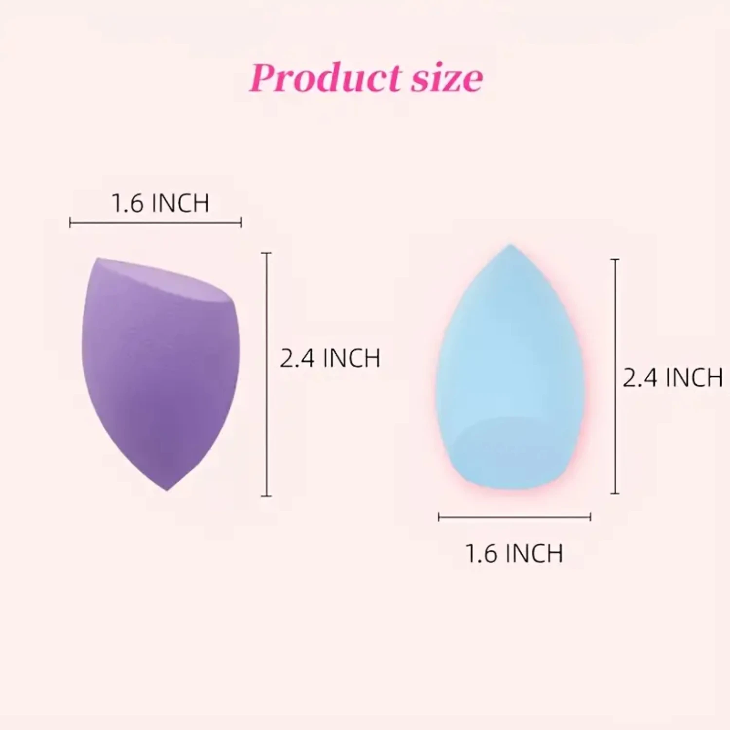 완벽한 적용을 위한 놀라운 고품질 4피스 메이크업 스펀지 또는 파우더 퍼프, 습식 또는 건식 사용에 적합합니다. 화장품 뷰티 B