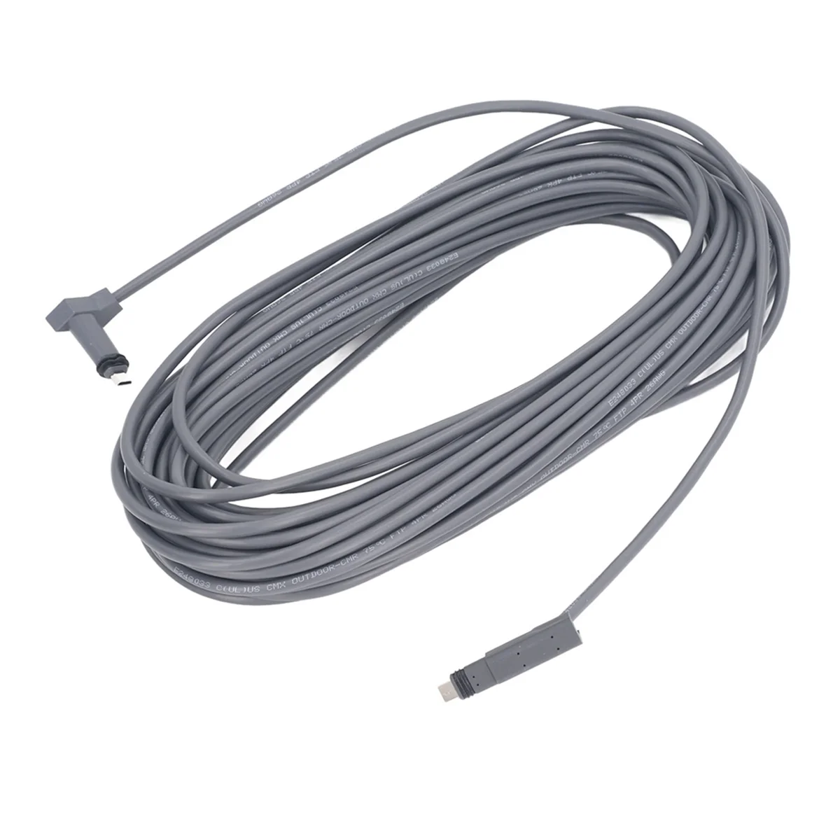 

For Rectangular Replacement Cable Stable Uninterrupted Connection for Cord 75ft Grey