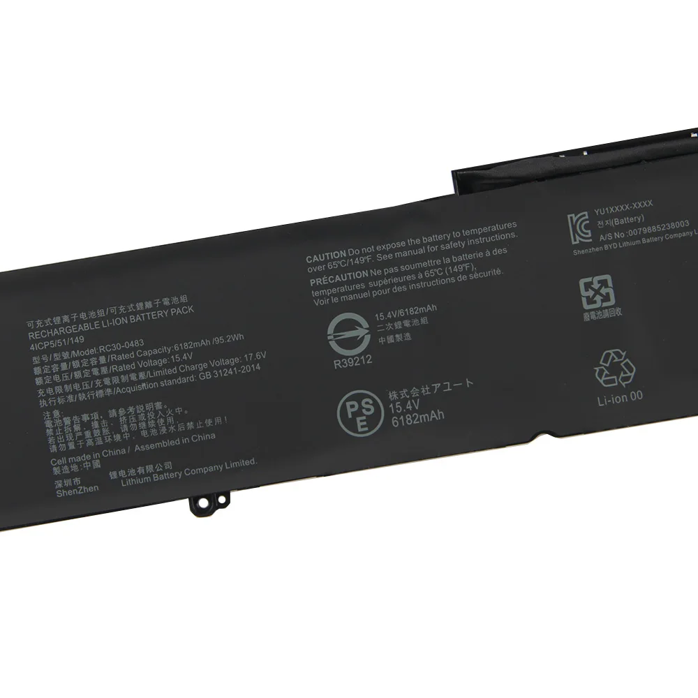 High Quality Replacement Battery For Razer Blade 16 Early 2023 RZ09-0510 RC30-0483 6182mAh 95.2Wh