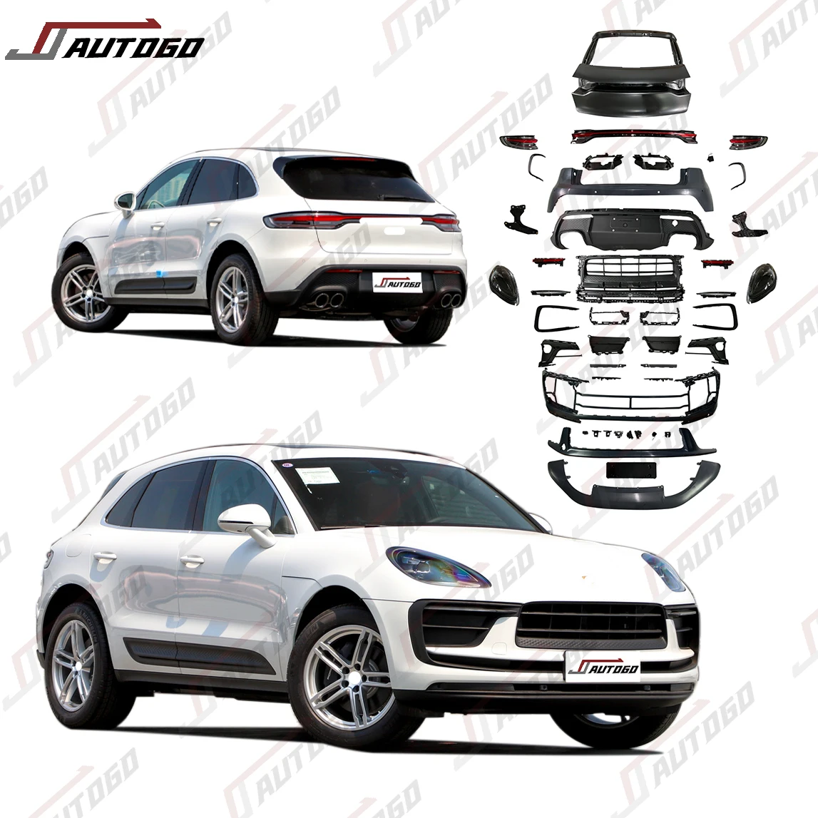 

Auto Modification Conversion Body Kit for Porsche Macan 95B.1 2014-2018 Upgrade to 2020 2021 2022 2023 2024 95B.2 Bumper Assy