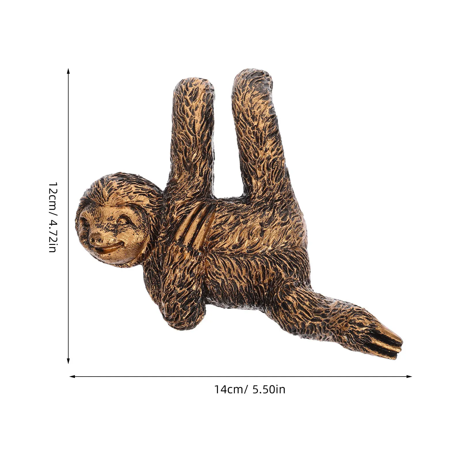 Lifelike Sloth Resin Planter Hanger Ornament for Garden, Outdoor, Home Decor & Indoor Landscape Decoration