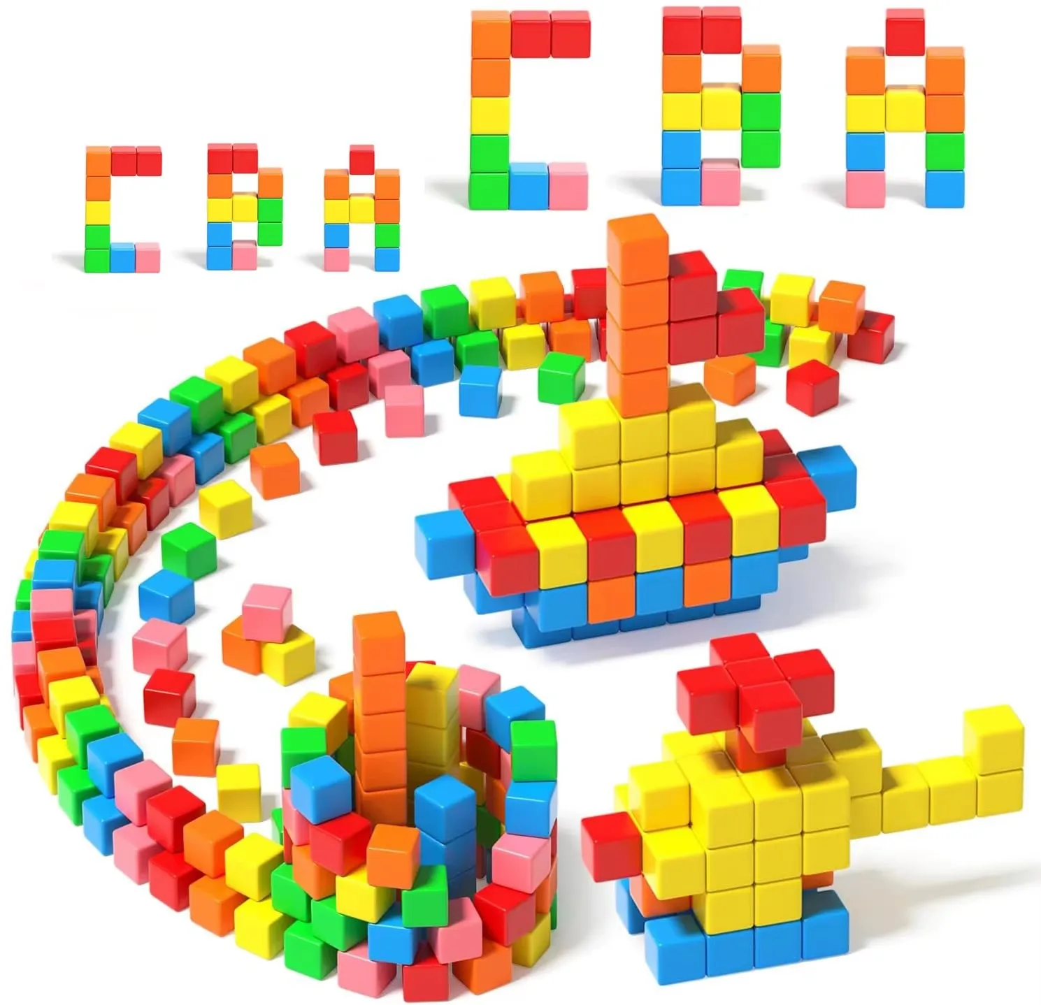 Magnetische bouwstenen Magnetische kubussen Educatief STEM Montessori Zintuiglijk voor kinderen van 3+ jaar oude jongens en meisjes Magneetspeelgoed