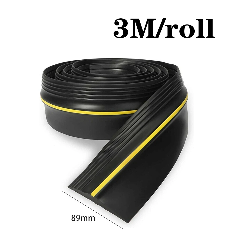 3M Garage Door Bottom Sealing Strip Multifunctional Household Edge Replacement Convenient Dustproof Waterproof Rubber Strip