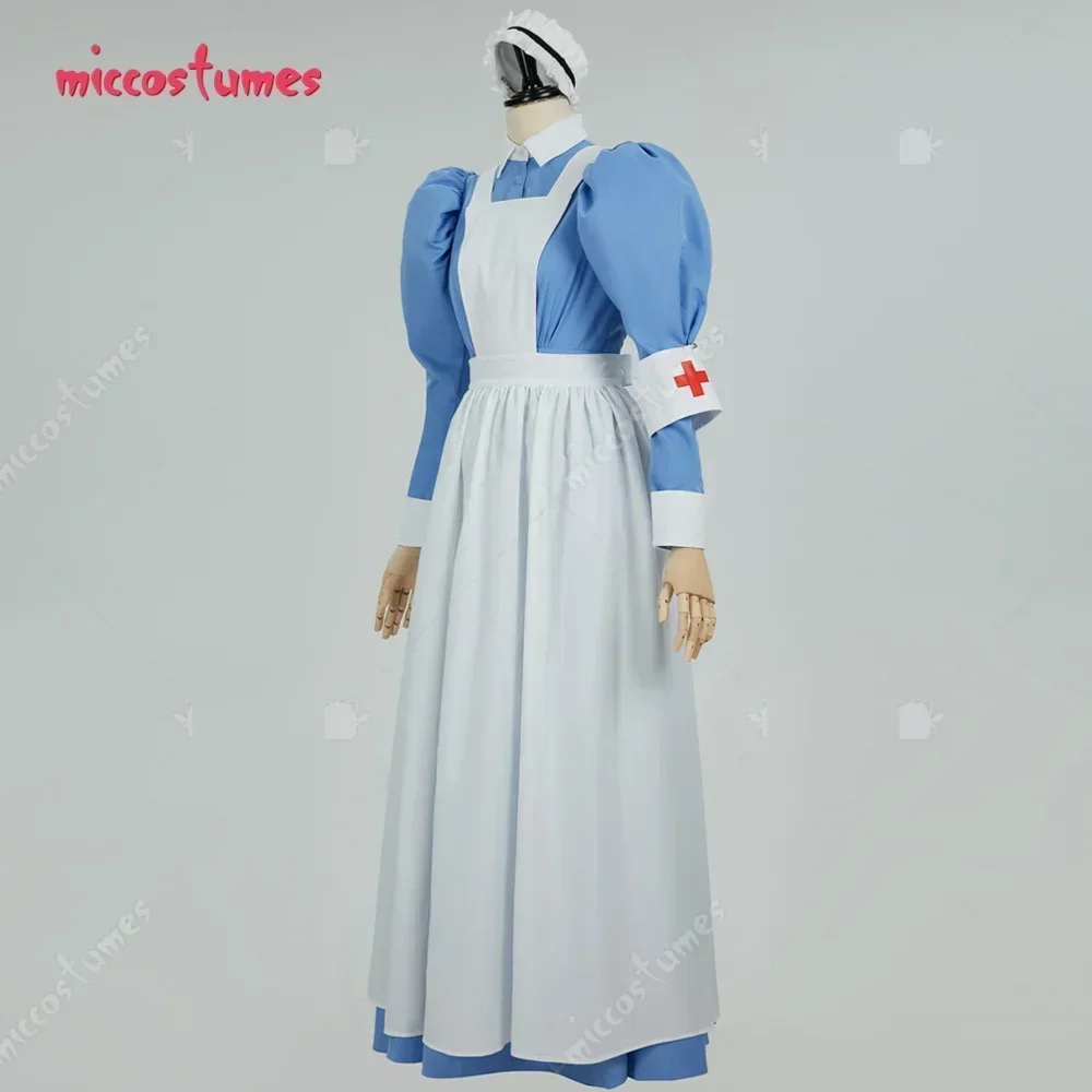 Cosplay.fm Women's Great War Nurse Costume Dress Historical Vitorian Nurse Top and Skirt Uniform Outfit