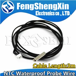 3m NTC Waterproof Probe Wire B3950 3435 3470 2K 5K 10K 15K 20K 50K 100K 1% Precision Epoxy Thermistor Temperature Sensor