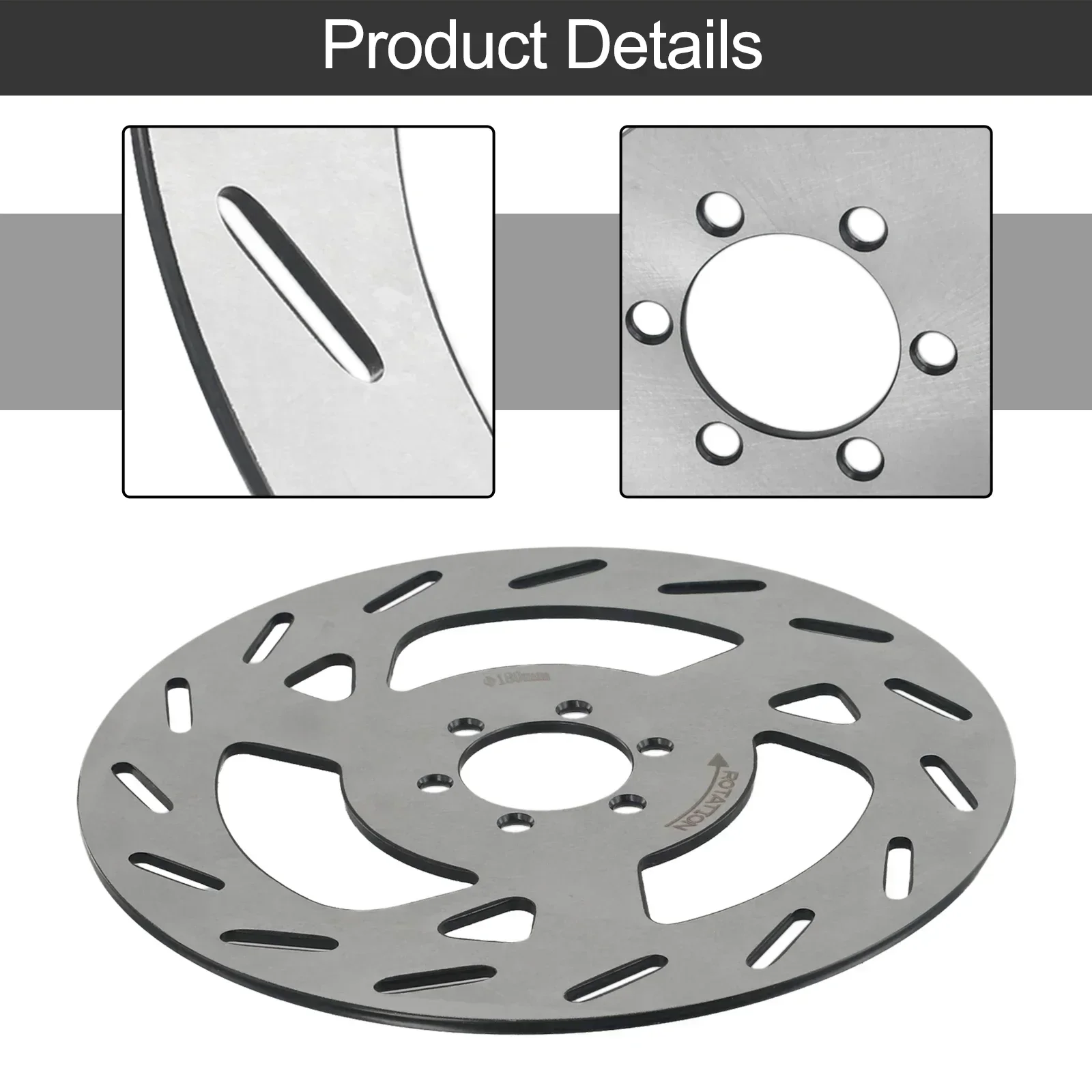 Thick Disc Brake 180/203mm 6Hole For Ebike Scooter E-Bike 3mm Thickened Scooter Disc Brake Plate Carbon Steel Cycling Part