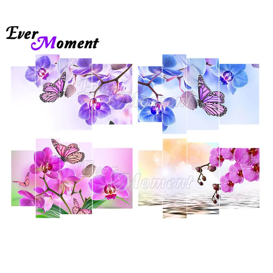

Ever Moment Multi-picture Full Square Resin Drill Wall Art Paint By Diamond Handmade Floral Gift Kits 1M031