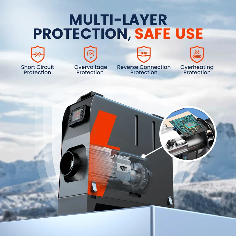 RV 12 فولت 2kw الديزل المقصورة الديزل سخانات وقوف السيارات الهوائية لشاحنة قارب قافلة سيارة RV #2