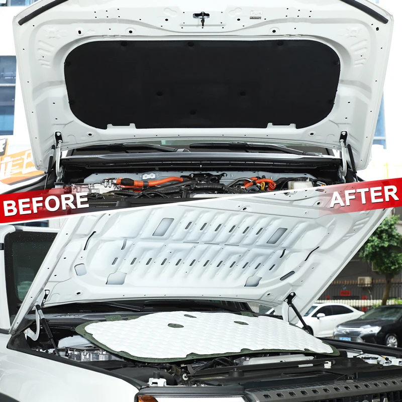 

1Pcs For Toyota Land Cruiser Prado 250 LC250 2024+LC250 car engine compartment sound insulation cotton protection accessories