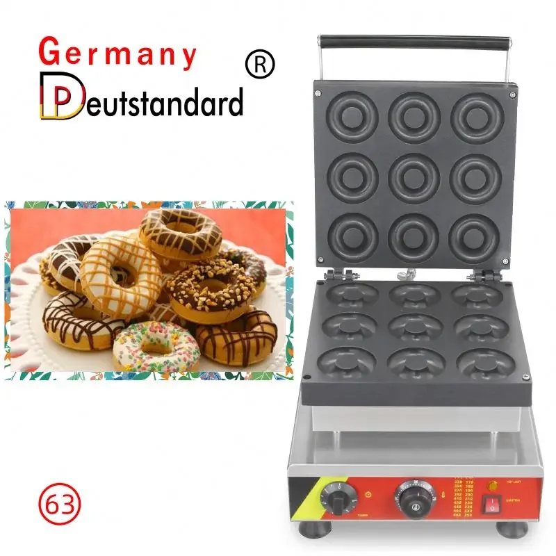 Hot Sell NP-63 Commercial 9 Circle Mini Donuts Waffle Maker Machine