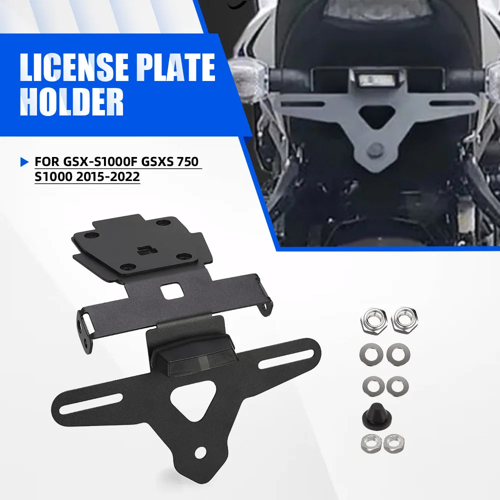 For SUZUKI GSX-S1000F GSXS 750 S1000 2015-2022 Tail Tidy Fender Eliminator License Plate Registration Bracket GSX-S750 GSX-S1000