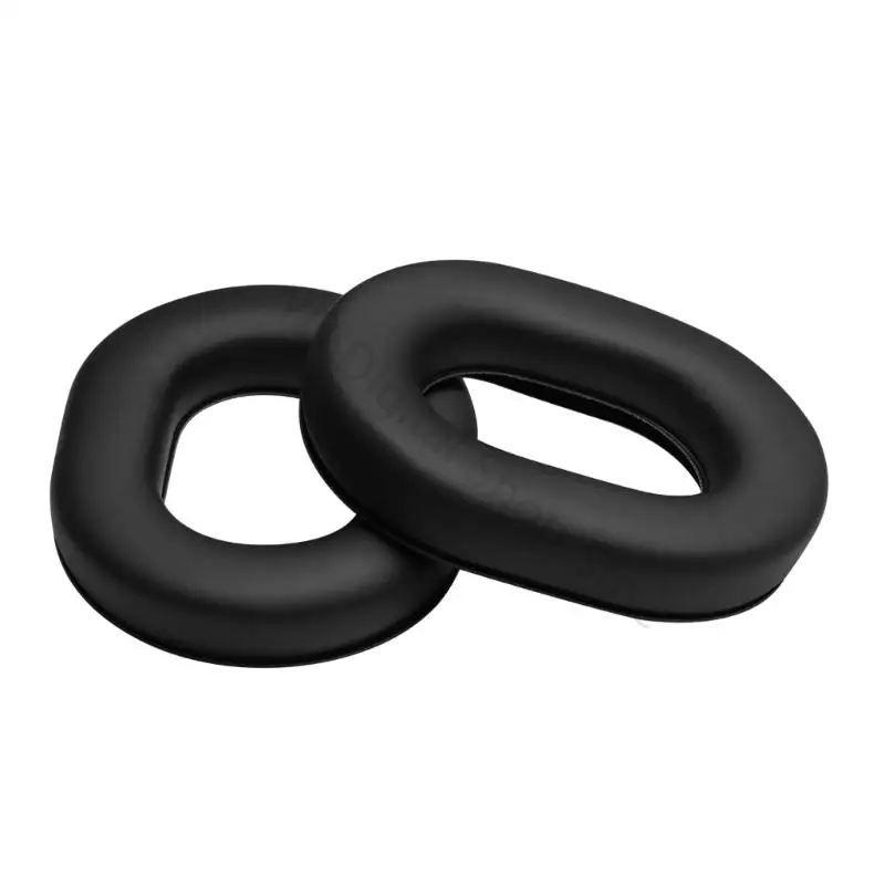 96BA Snap-on-Headset-Ersatzohrpolster für Clark H1060/H1020/H1013.4/H1076/H1030, 1 Paar schwarze ovale Proteinleder-Ohrpolster – Detail 8