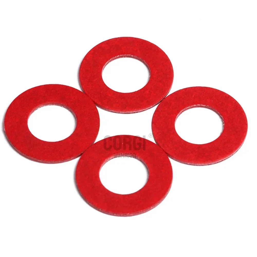 Up to 400 Red Steel Paper Fiber Flat Insulation Washers Assorted Kit M2 M2.5 M3 M4 M5 M6 M8 15 Sizes Sealing Washers Gaskets Set