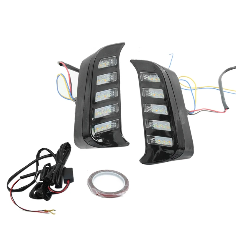 

LED Daytime Running Lights Plastic Daytime Running Lights Three-Color Streamer Steering Suitable For Honda Accord 2023