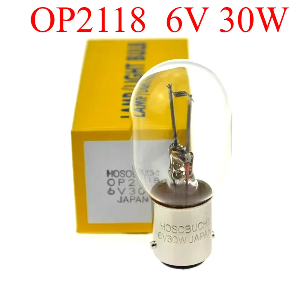 

Original HOSOBUCHI OP2118 Bulb 6V30W For Olympus TB-1 6V5A Microscope Lamp OP-2118 BA15D Head