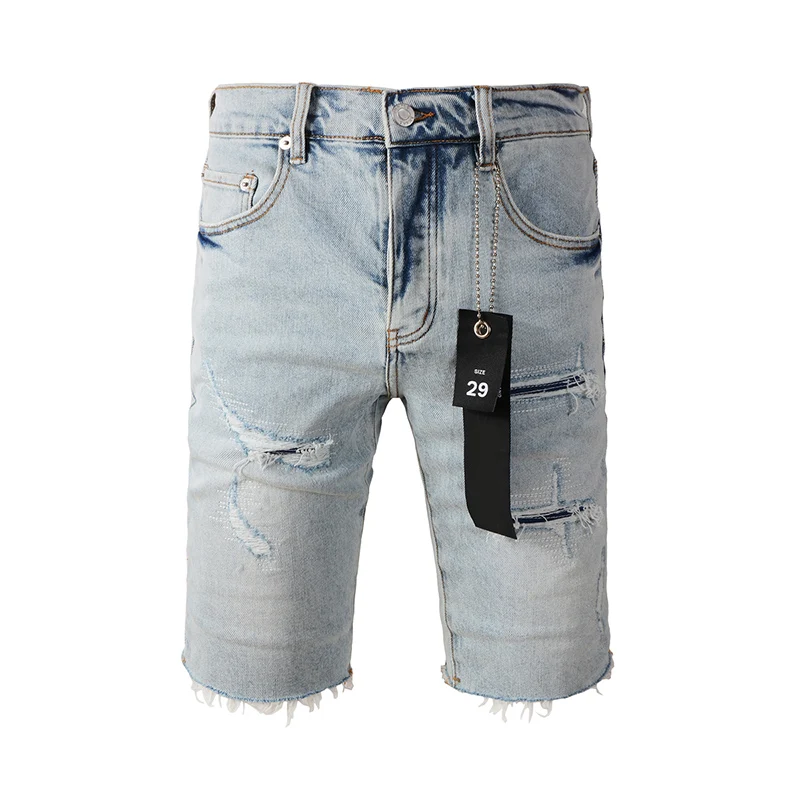 

Summer's Streetwear Distrssed Holes Jean Shorts Ripped Denim Shorts