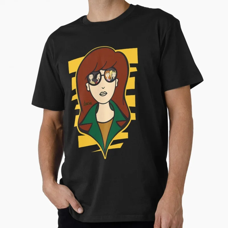 

funny girl Cool 90s Nostalgia cartoon Retro Sick sad world tv shows Gift t shirt Large size Tops 6xl 100% cotton print Clothes