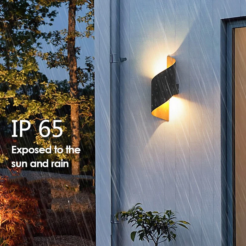 Imagem -02 - Luz de Parede Led Impermeável Iluminação Exterior Arandela Moderna Ip65 up Down Casa Hotel Loja Corredor Lâmpadas de Varanda ac 220v 110v 10w