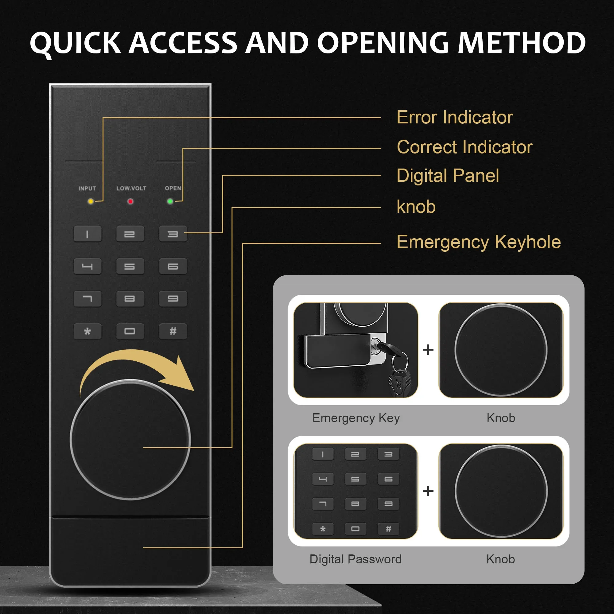 Hot Selling Double Insurance Anti-theft Storage Cabinet Password Fingerprint Lock Safe Deposit Box For Money Home Hotel Bank