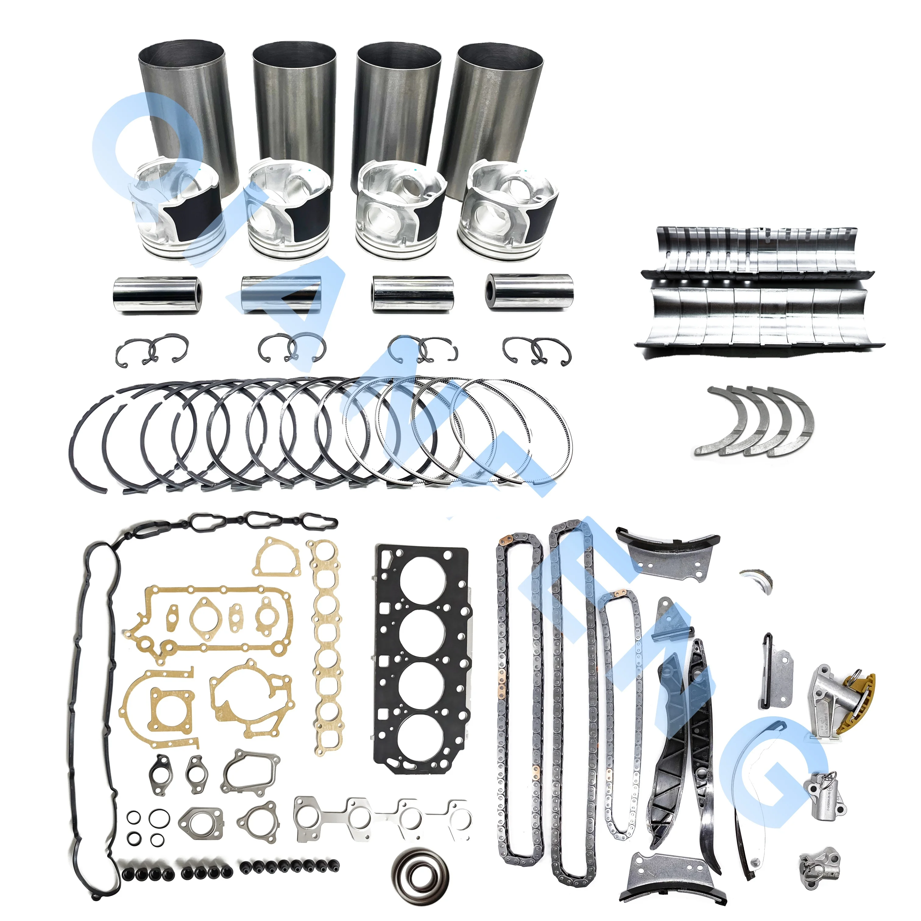 

Комплект для капитального ремонта двигателя D4CB 2002-2016, прокладка подшипника поршневого кольца для двигателей HYUNDAI KIA H-1 Porter Sorento Terracan