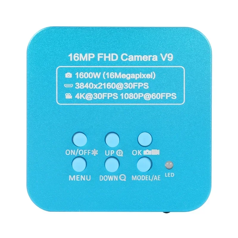 

16MP 1080P 2K 4K HD Industrial Microscope Camera TF Digital Electronic Video Camera HDMI USB Compatible For Phone CPU PCB Repair