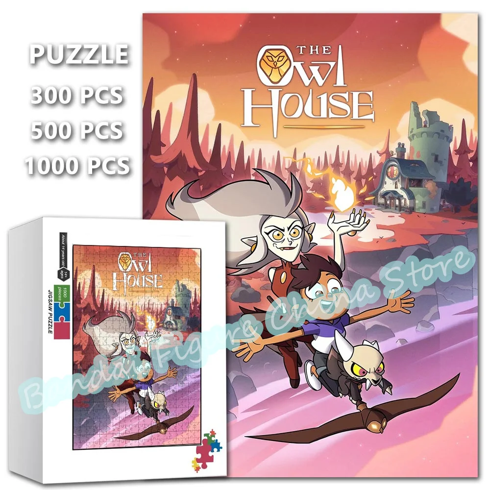 Disney Puzzle 300/500/1000 Pieces The Owl House Cartoon Tv Show Print Jigsaw Puzzles Educational Intelligence Stress Relief Toys