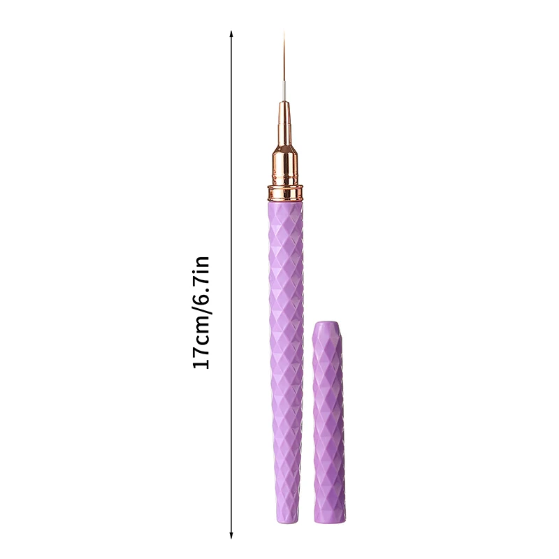 Zestaw 5 pędzli do zdobienia paznokci, pędzle do żelu UV, zestaw do francuskiego manicure, pędzle do linii, malowania, rysowania kwiatów, profesjonalne narzędzie do manicure