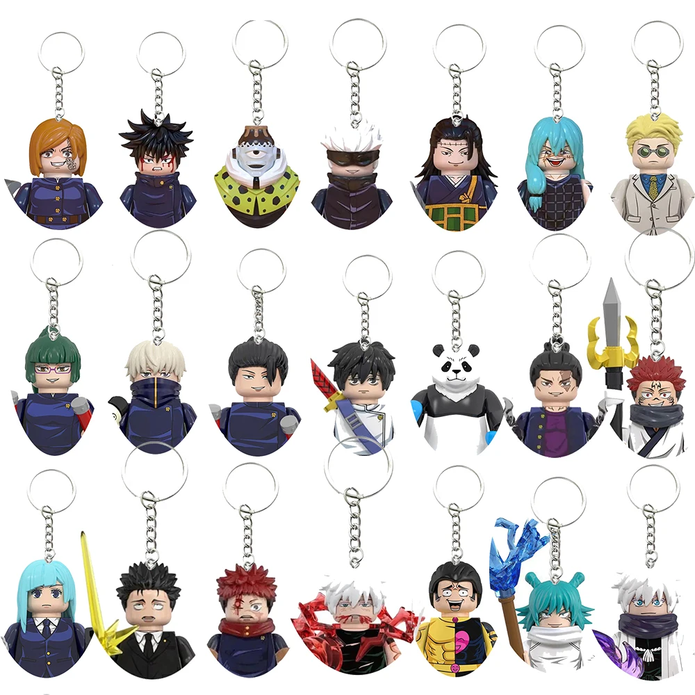 

Hot Selling Anime Jujutsu Kaisen Keychain Series 3D Model Building Block Toy Classic Movie Model Children Toys Gift