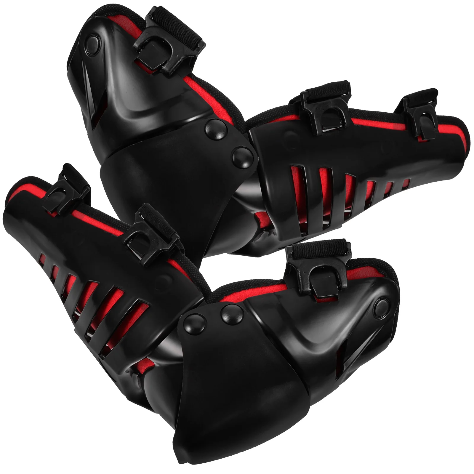 

1 Pair Motorcycle Cycling Knee Pads High Impact Resistant Adjustable Strap Protective Gear For Riding Snowboard Skate Sports