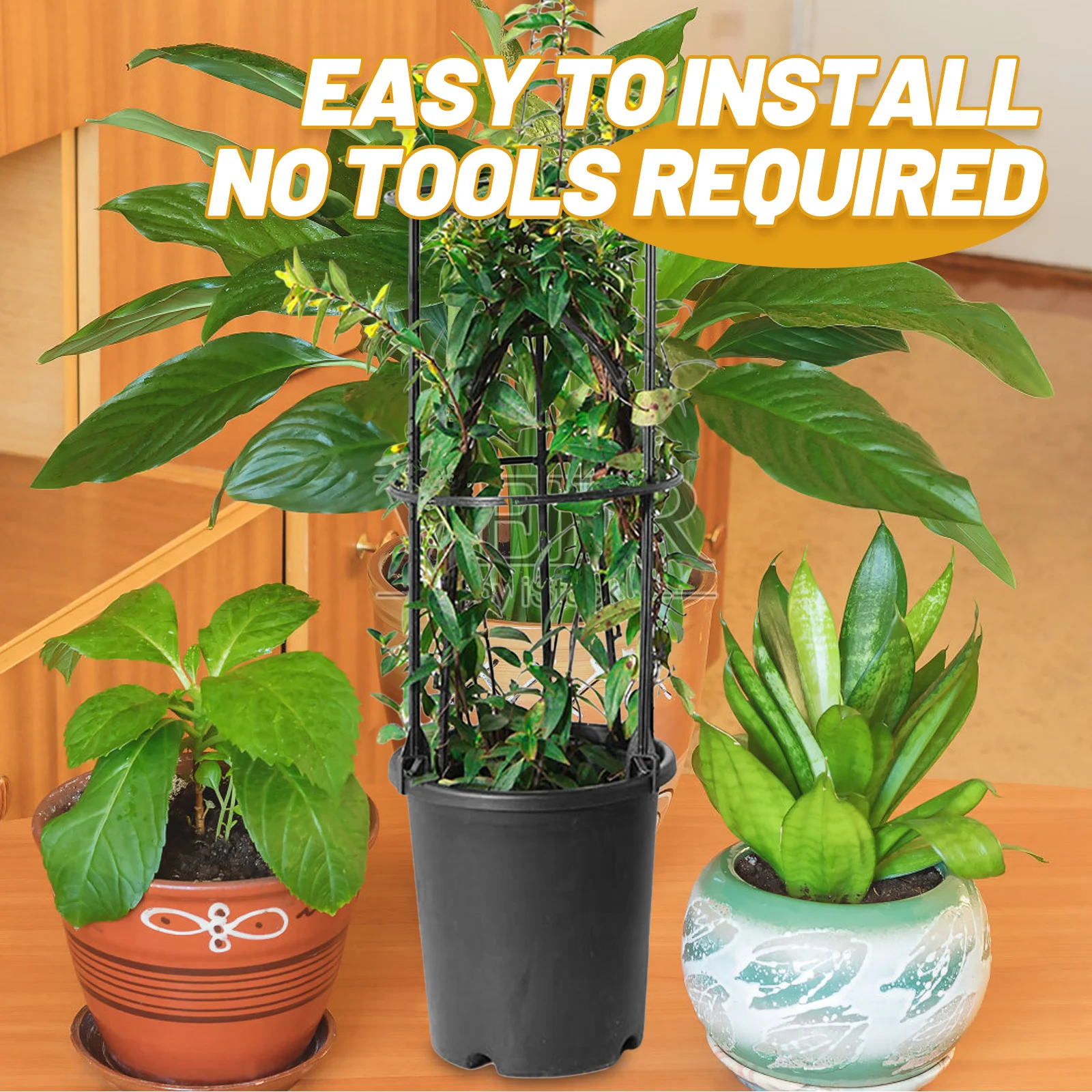 

1Set Versatile Plastic Plant Support Stake Decorative Shelf for Patio Lawn Garden Indoor Plants Shelf for Climbing Plants Indoor