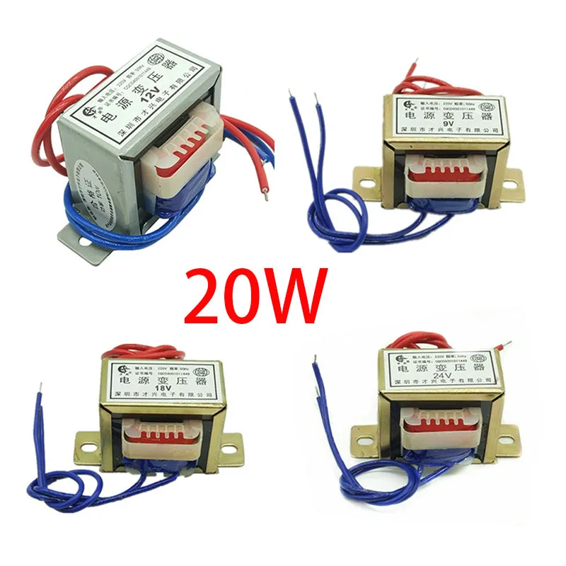 

20W Power Transformer Input AC 220V Or AC 380V Output AC Single/Double 6V 9V 12V 15V 18V 24V 30V 36V 110V 220V