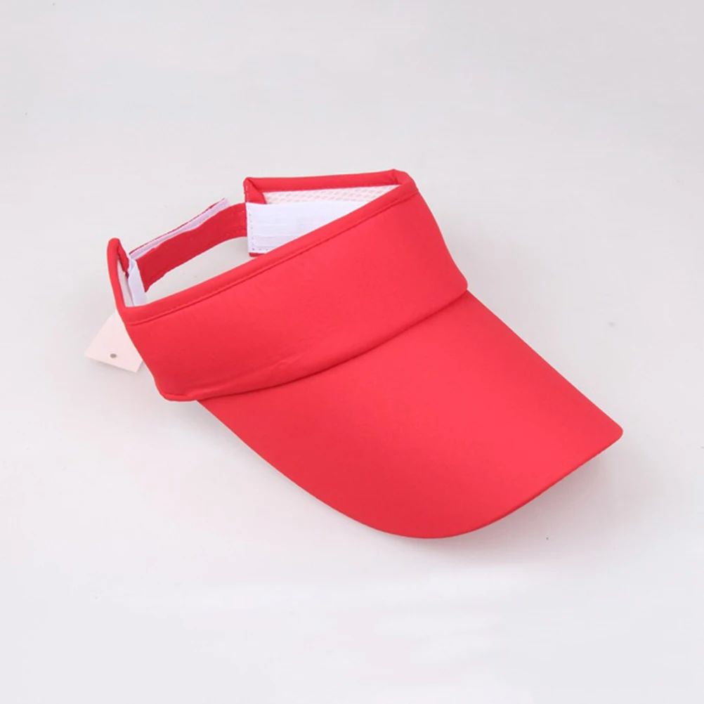 

Unisex Men Women Summer Adjustable Sun Visor Tennis Hat Outdoor for Sports Beach Vacation Hiking Golf(Red)