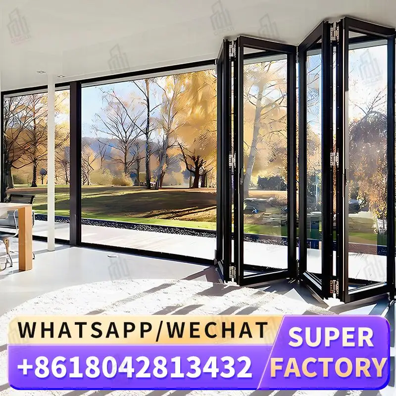 

Customizable Foldable Windows Door Ideal for European Office Spaces Factory Direct Windows Foldable door