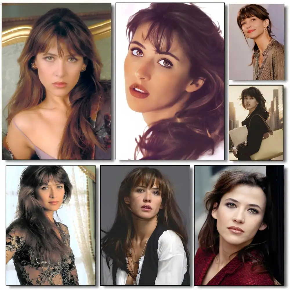 Actress S-Sophie Marceau Poster Painting Prints Wall Art Picture Film Room Home Bar Cafe Decor Home Mural