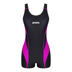 Women One Piece Swimwear Sleeveless  Swimming Jumpsuit Beach Wear for Bathing Surfing Diving Pool Water Park Swimsuit