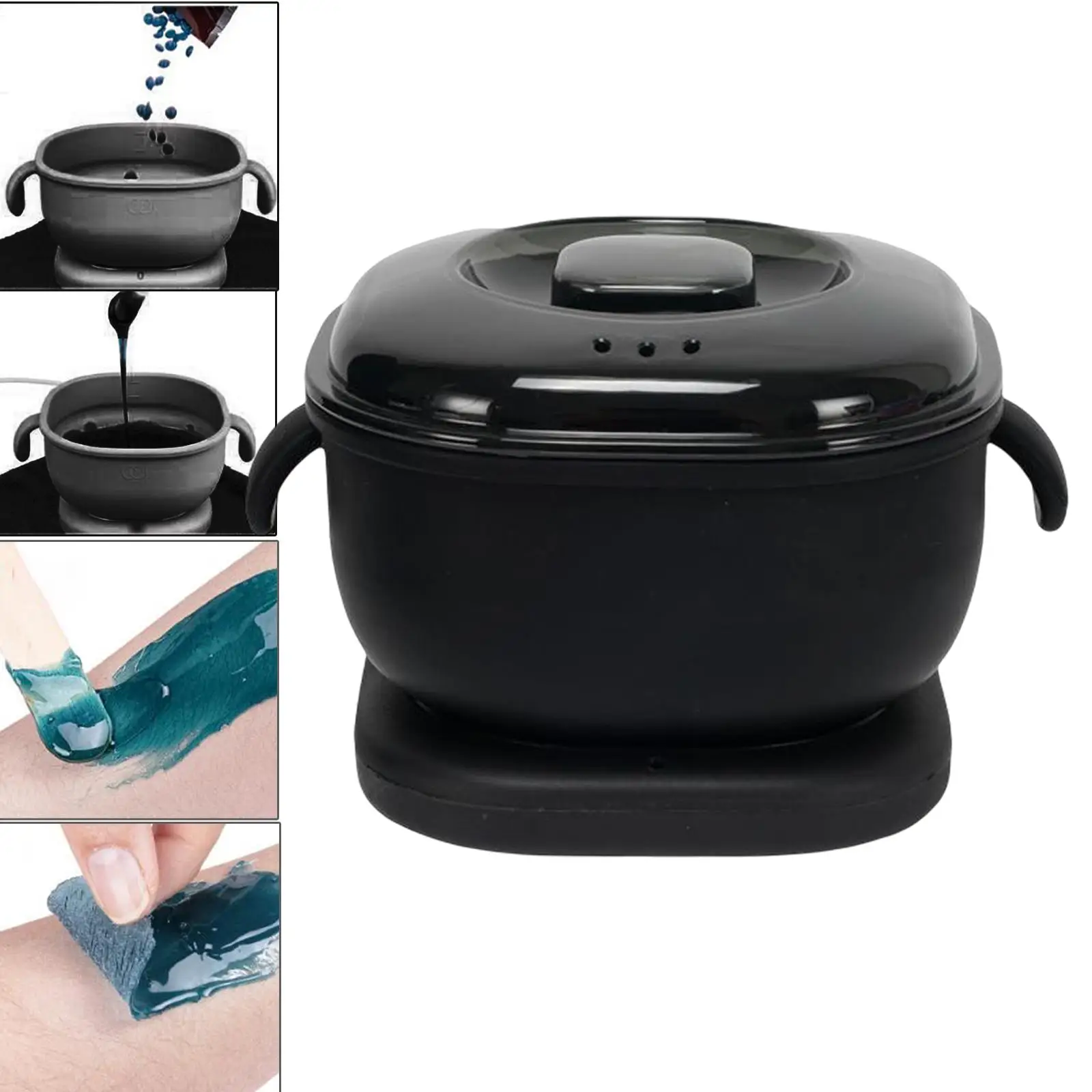 Electric Waxing Heater Warmer 400ml Silicone for body Facial Waxing Salon