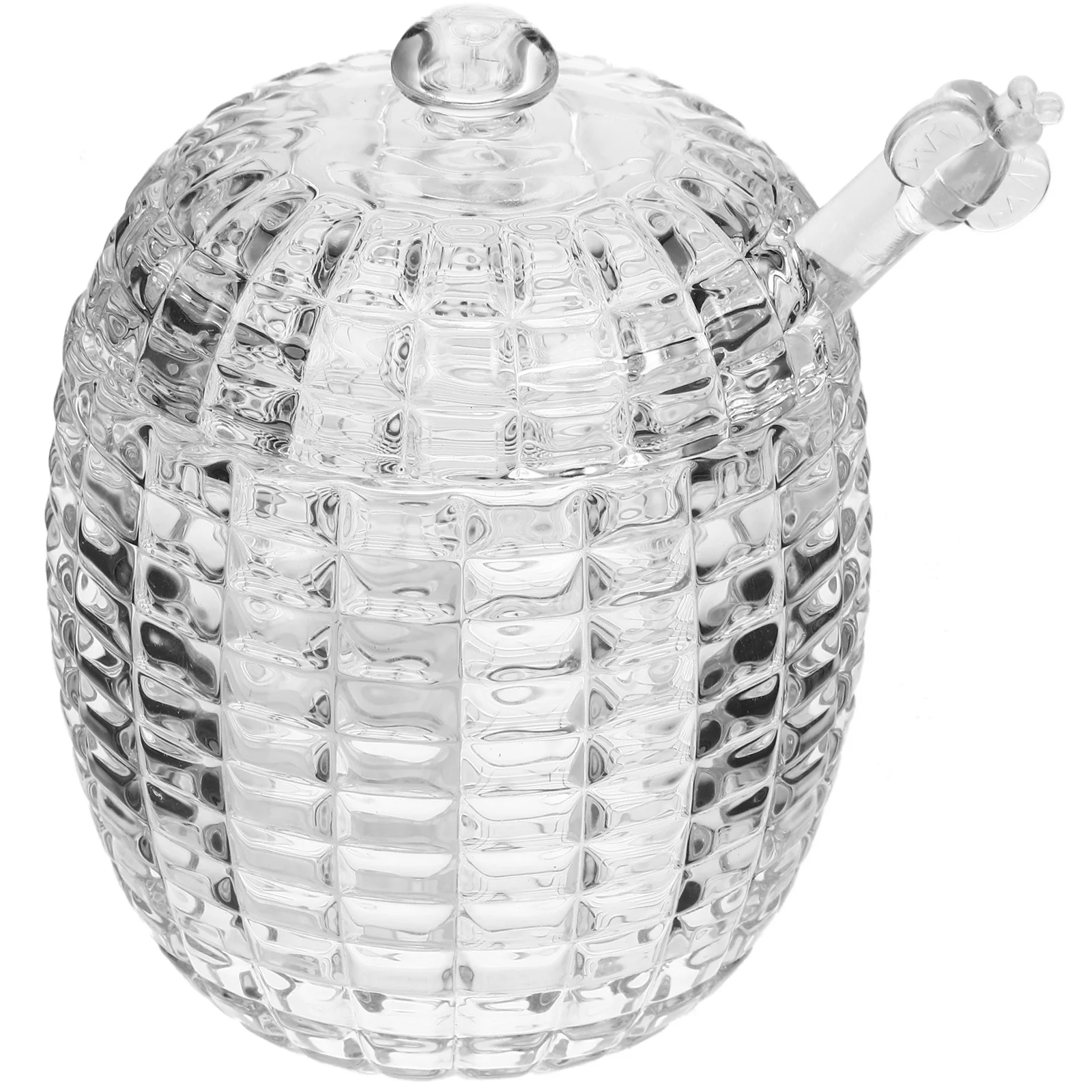 

1Set Glass Jam Jars with Lid Honey Dispenser for Kitchen Storage Jar Honey Container Syrup Jar Small Sealing Jars for Tea Leaves