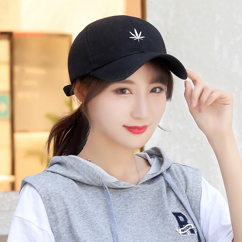 Summer unisex white black fitted women baseball hat Sports Golf Girl embroidered caps Adjustable hat circumference size for men