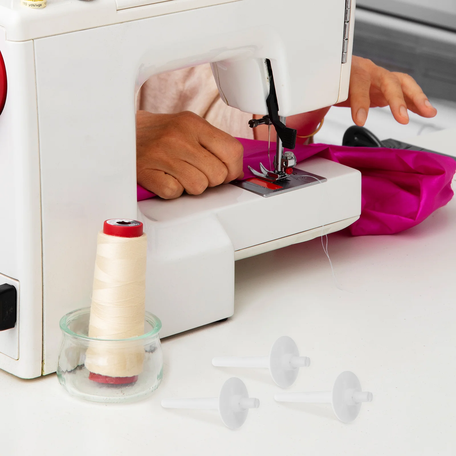 

4pcs Sewing Machine Thread Rod Plastic Spool Holders Cone Stand Control Household Accessories Replacement Parts