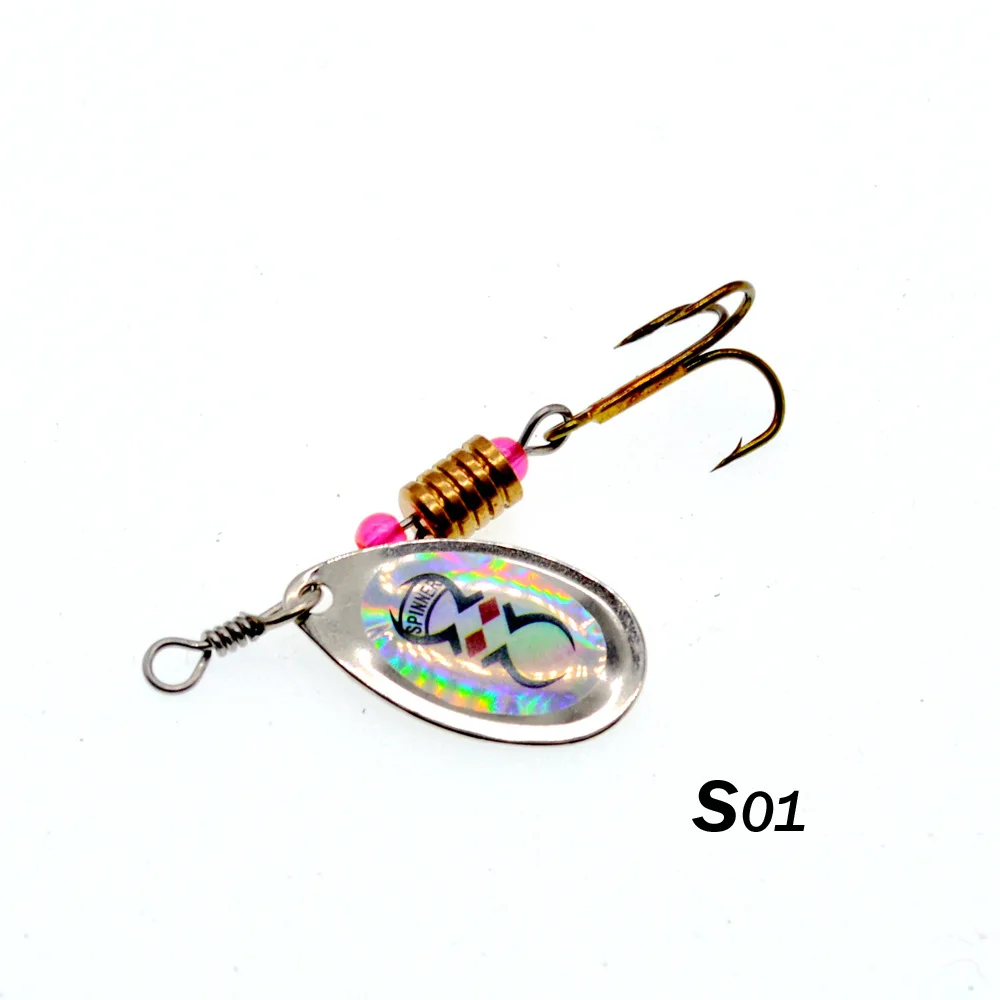 3.5g Rotating Metal Sequins Hand Shake Lure Bionic Bait Iron Sheets Lure Fishing Tackle