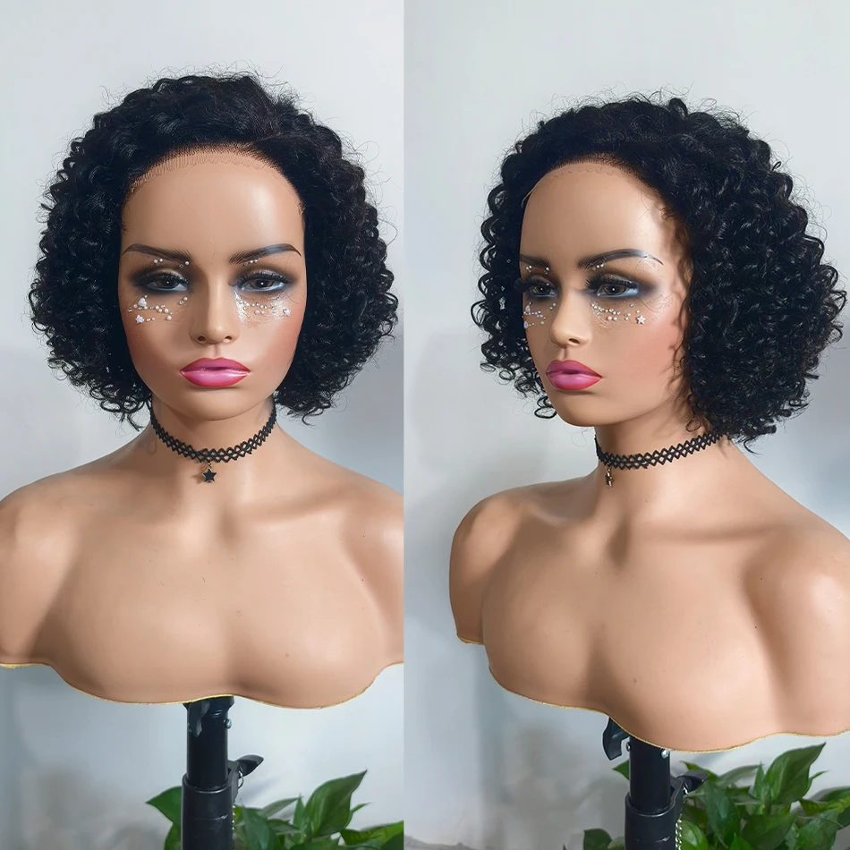 100% Human Hair Brazilian Water Wave 5X5 HD Lace Closure Wigs 200% Density Glueless 8