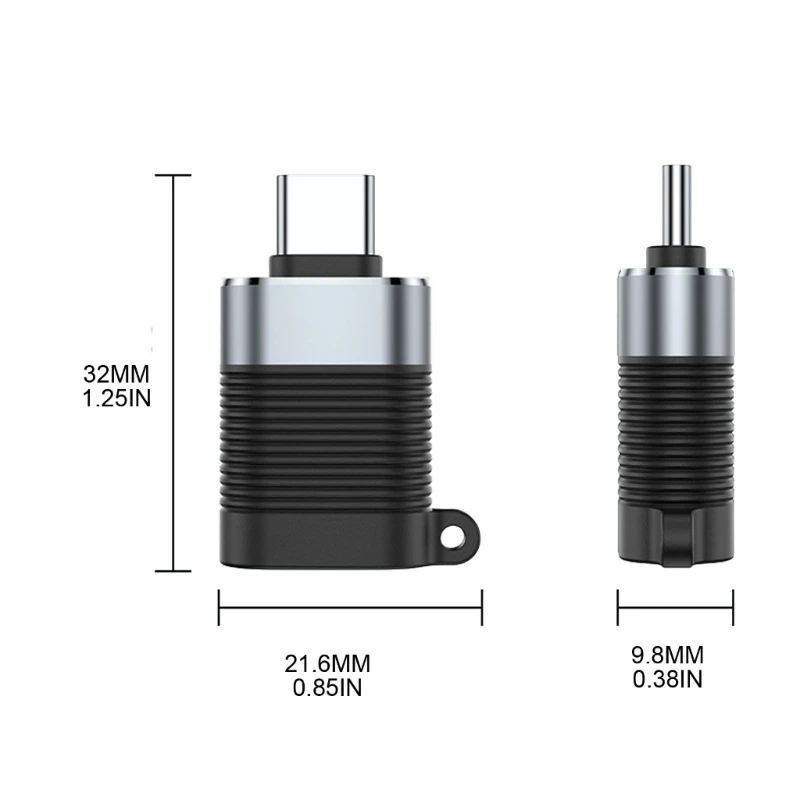 Переходник с USB C «папа» на USB «Мама», передача данных и зарядка, адаптер USB Type C на USB 3,0, конвертер для ноутбука, ноутбука, ПК, телефона