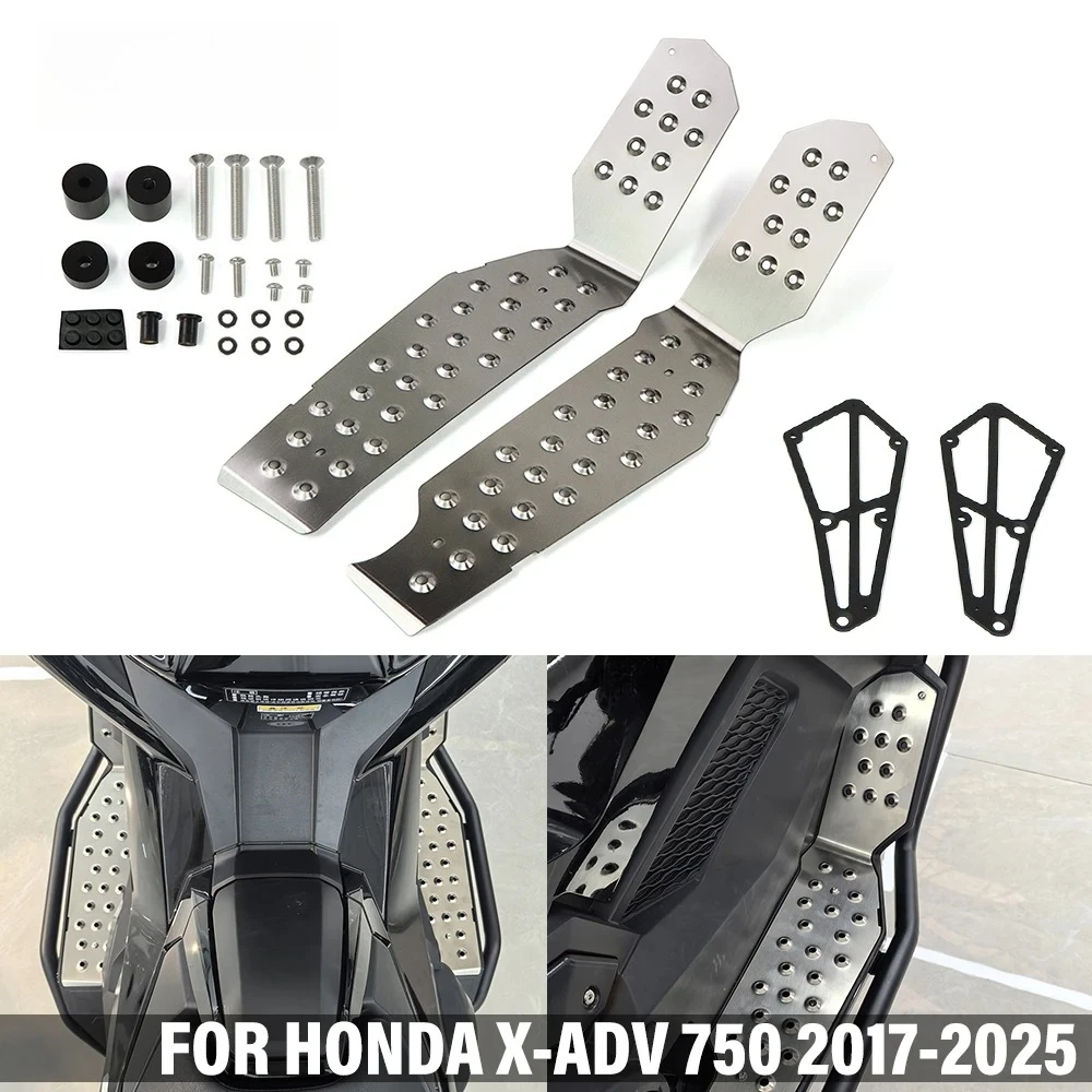 

For HONDA X ADV 750 XADV 750 XADV750 2017-2025 FootBoard Motorcycle Footrest Foot Rest Pads Pedal Plate Board Pedals
