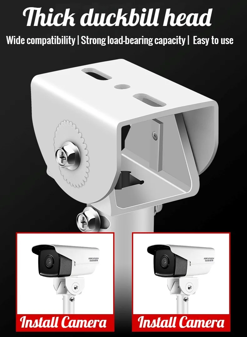 I-Style CCTV Bullet Camera 30cm-200cm Telescopic Bracket Aluminum Alloy 1-to-2 Camera Bracket Twin Cameras Support wall ceiling