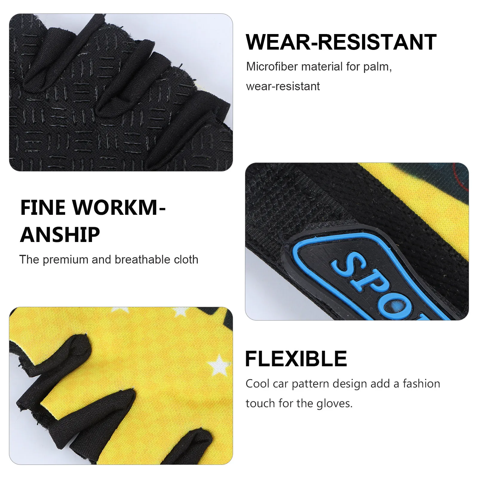 قفازات أطفال بنصف الأصابع، تصم - مراجعة Fishing Gloves وسعره