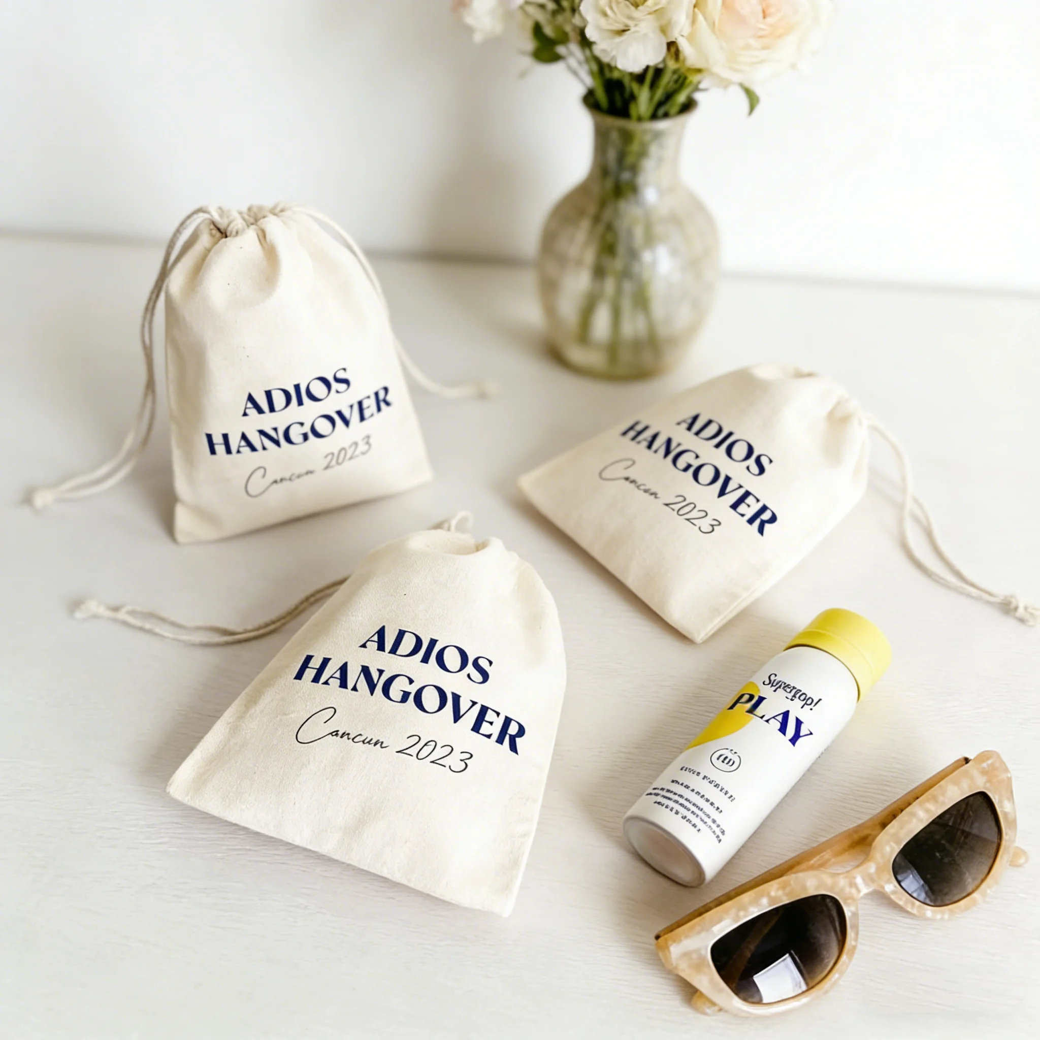24 Bolsas de Kit para la Resaca 'Adios' para Fiesta Mexicana, Recuerdos Personalizados para Despedida de Soltera