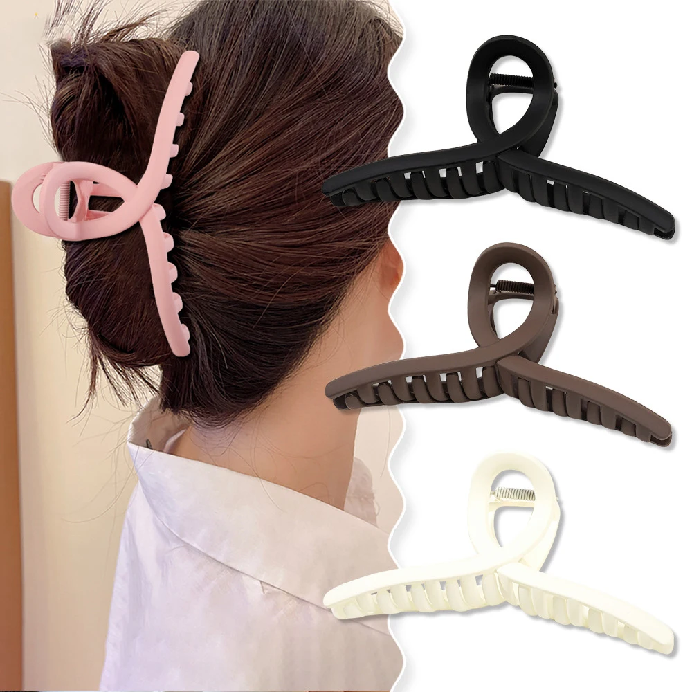 1Pc 15cm Women Extra Large Hair Claw Clip Crab Barrette Girls Ponytail Hair Claws Bath Clip Fashion Hair Accessories Styling